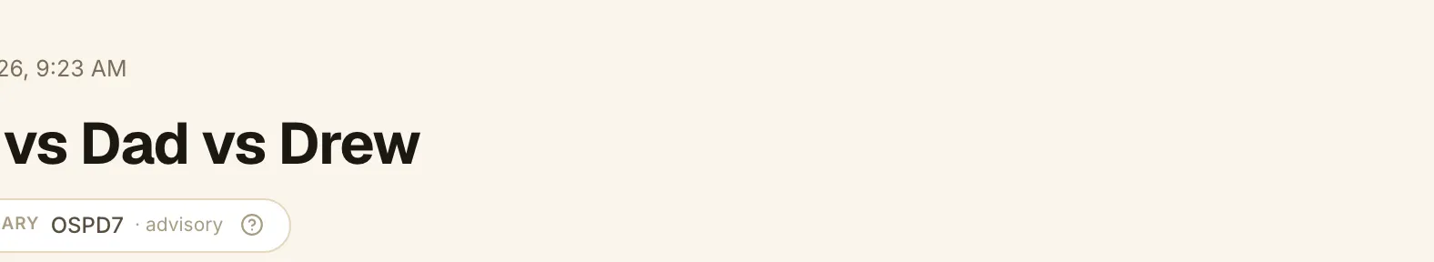 Active tracker page